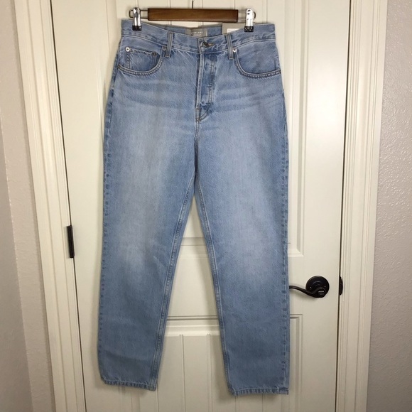 NWT Everlane The 90’s Cheeky Jean in Vintage Sunbleached Blue Size 28. - Picture 3 of 13